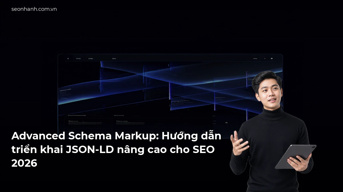 Advanced Schema Markup: Hướng dẫn triển khai JSON-LD nâng cao cho SEO 2026