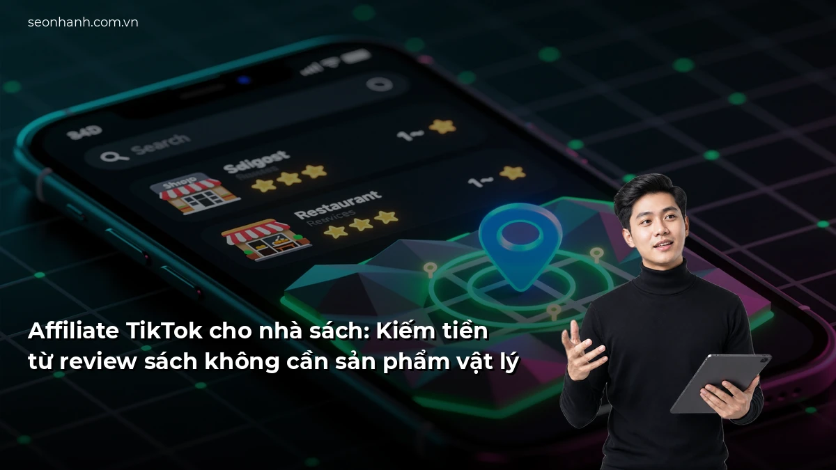 Affiliate TikTok cho nhà sách: Kiếm tiền từ review sách không cần sản phẩm vật lý