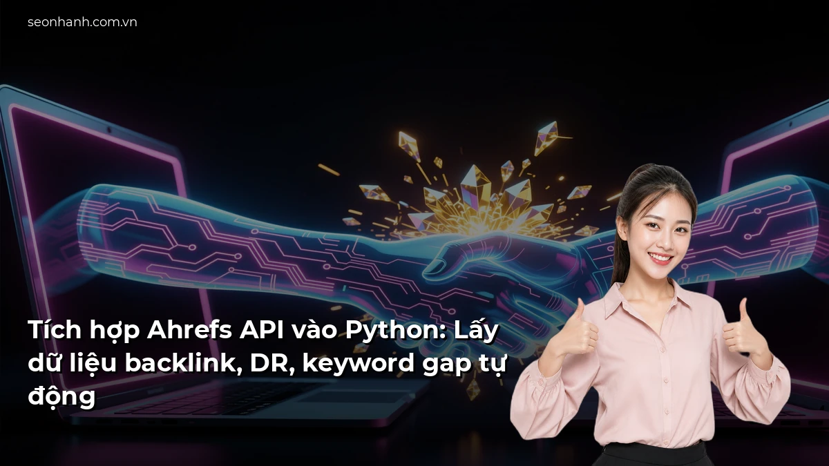 Tích hợp Ahrefs API vào Python: Lấy dữ liệu backlink, DR, keyword gap tự động
