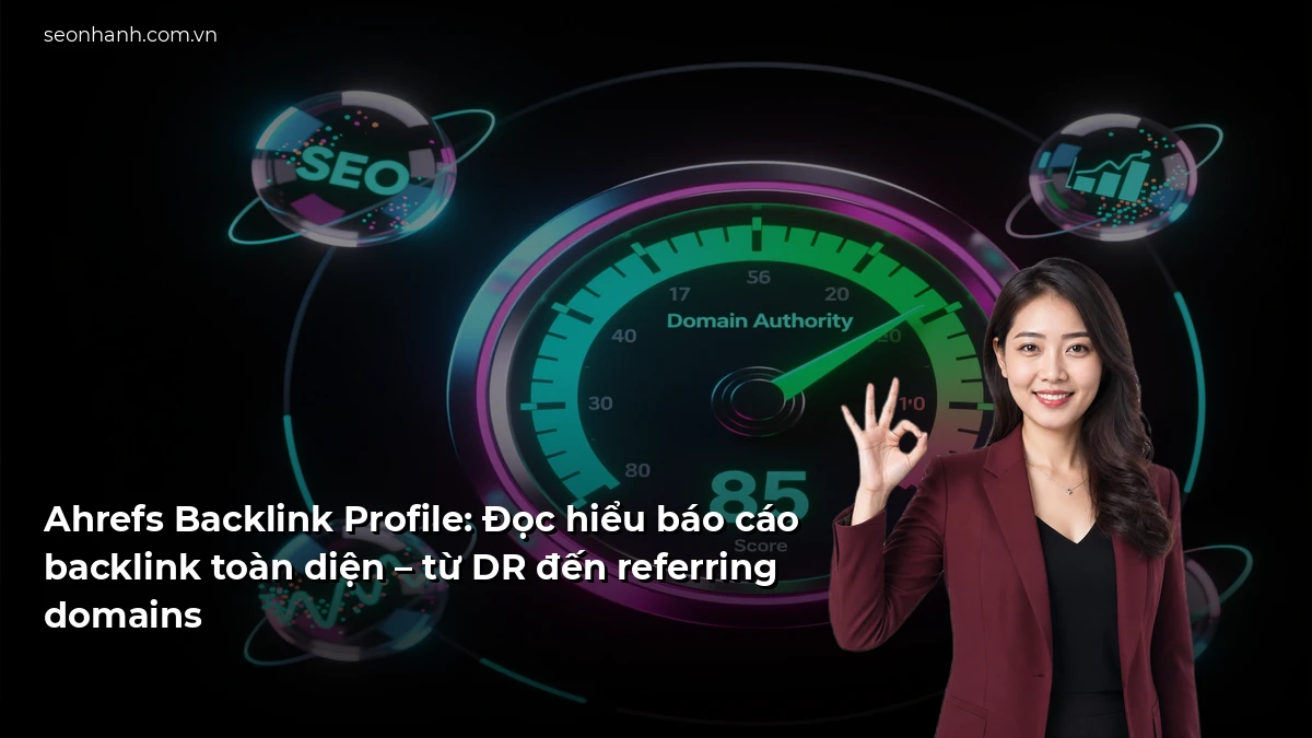Ahrefs Backlink Profile: Đọc hiểu báo cáo backlink toàn diện – từ DR đến referring domains