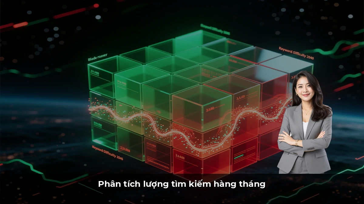Phân tích lượng tìm kiếm hàng tháng