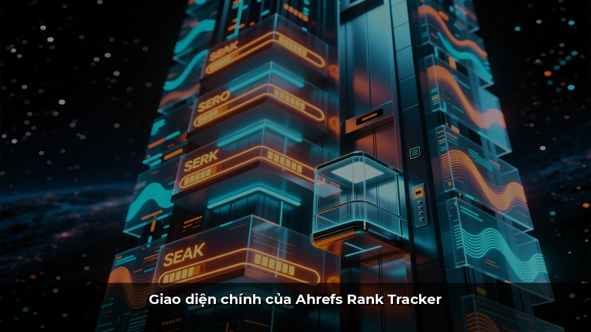 Giao diện chính của Ahrefs Rank Tracker