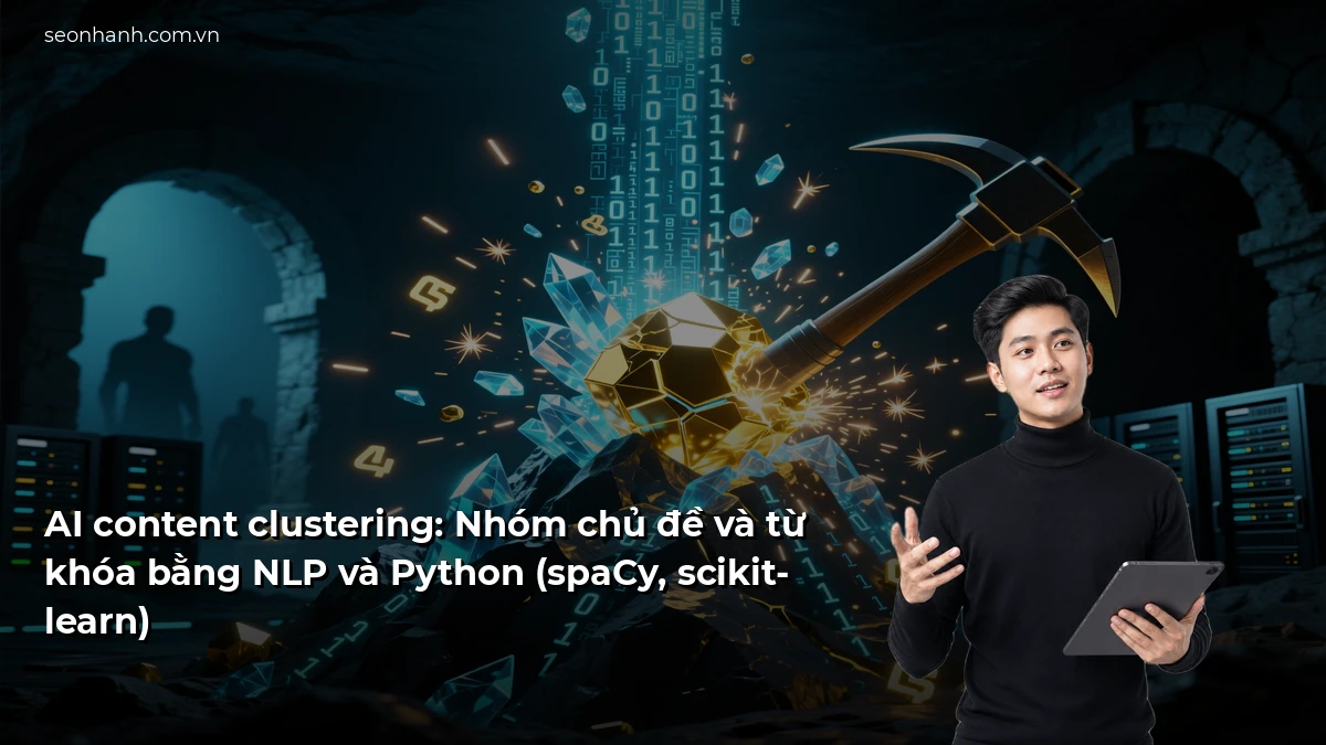 AI content clustering: Nhóm chủ đề và từ khóa bằng NLP và Python (spaCy, scikit-learn)