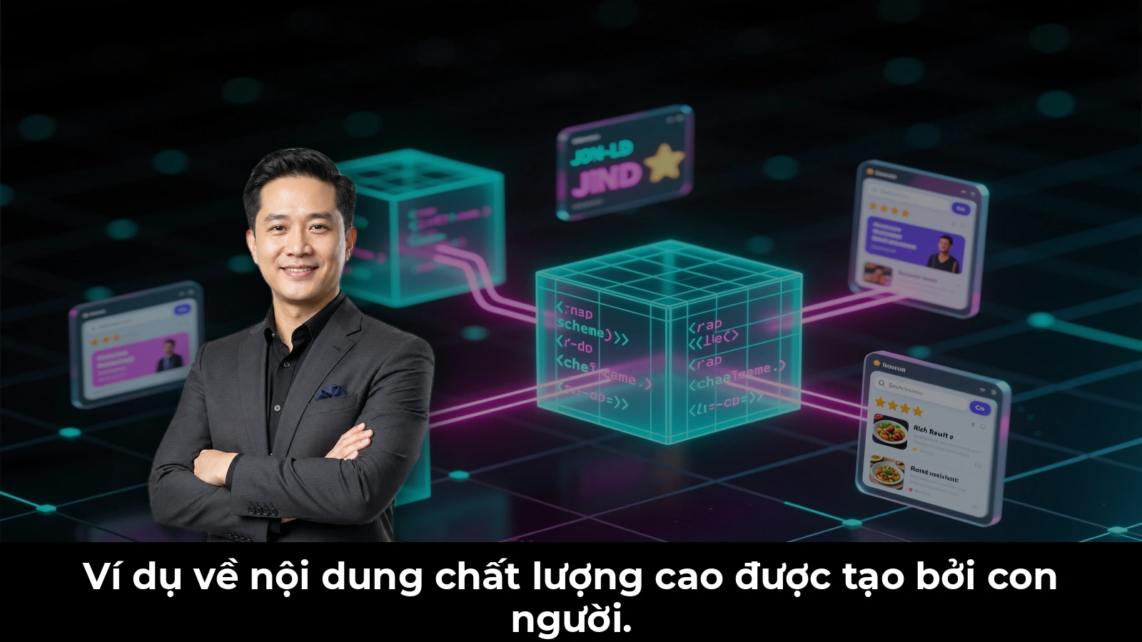 Ví dụ về nội dung chất lượng cao được tạo bởi con người.