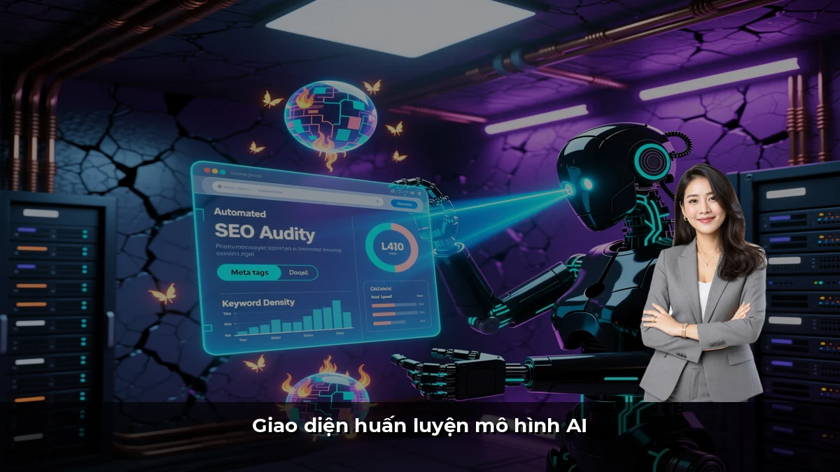 Giao diện huấn luyện mô hình AI