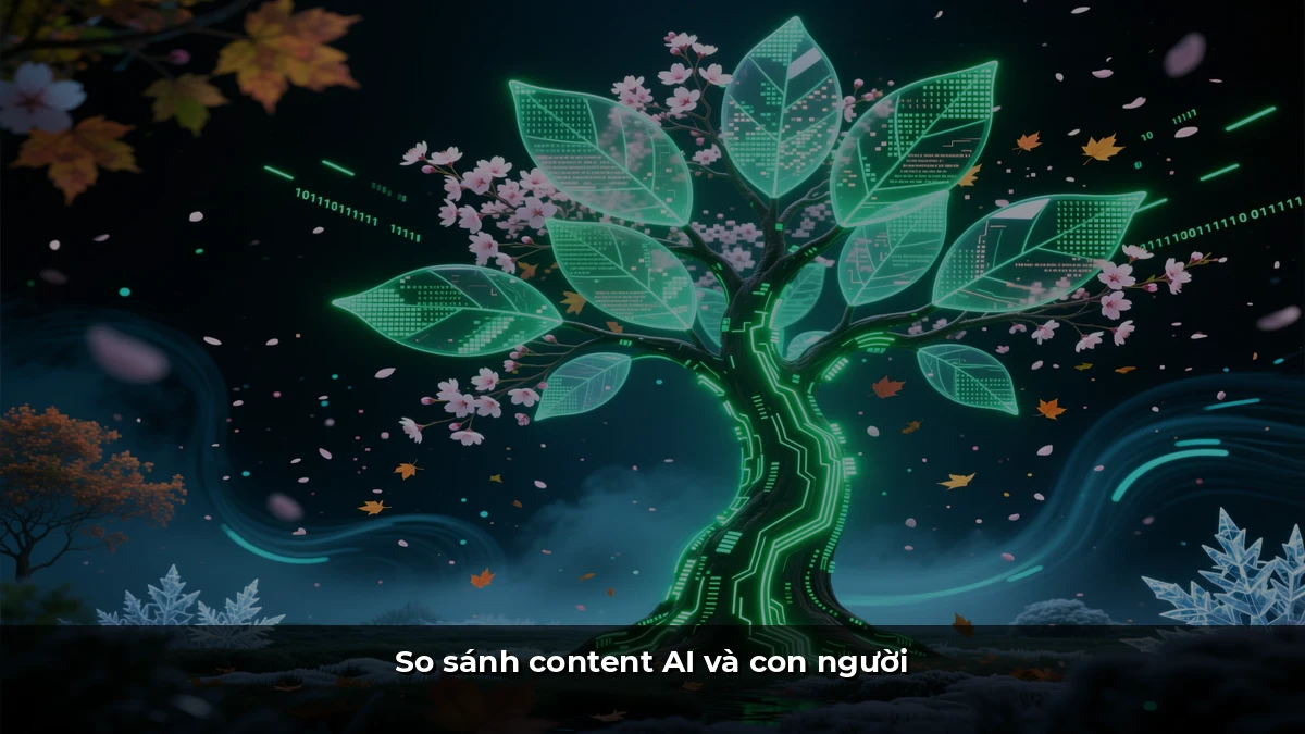 So sánh content AI và con người