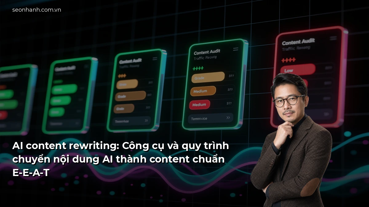 AI content rewriting: Công cụ và quy trình chuyển nội dung AI thành content chuẩn E-E-A-T