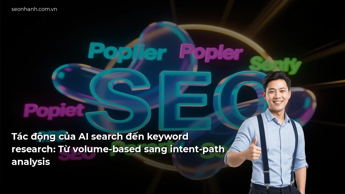 Tác động của AI search đến keyword research: Từ volume-based sang intent-path analysis
