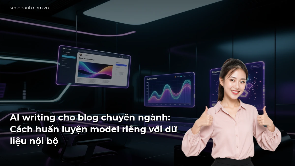 AI writing cho blog chuyên ngành: Cách huấn luyện model riêng với dữ liệu nội bộ