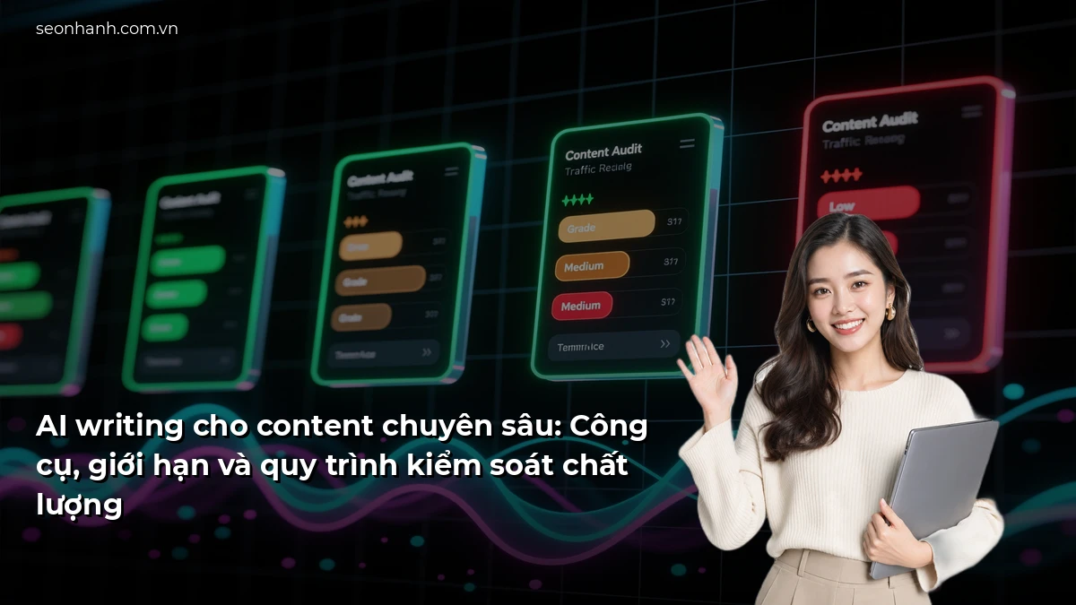 AI writing cho content chuyên sâu: Công cụ, giới hạn và quy trình kiểm soát chất lượng