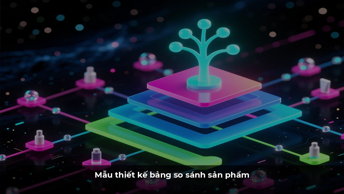 Mẫu thiết kế bảng so sánh sản phẩm