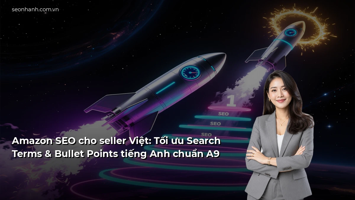 Amazon SEO cho seller Việt: Tối ưu Search Terms & Bullet Points tiếng Anh chuẩn A9
