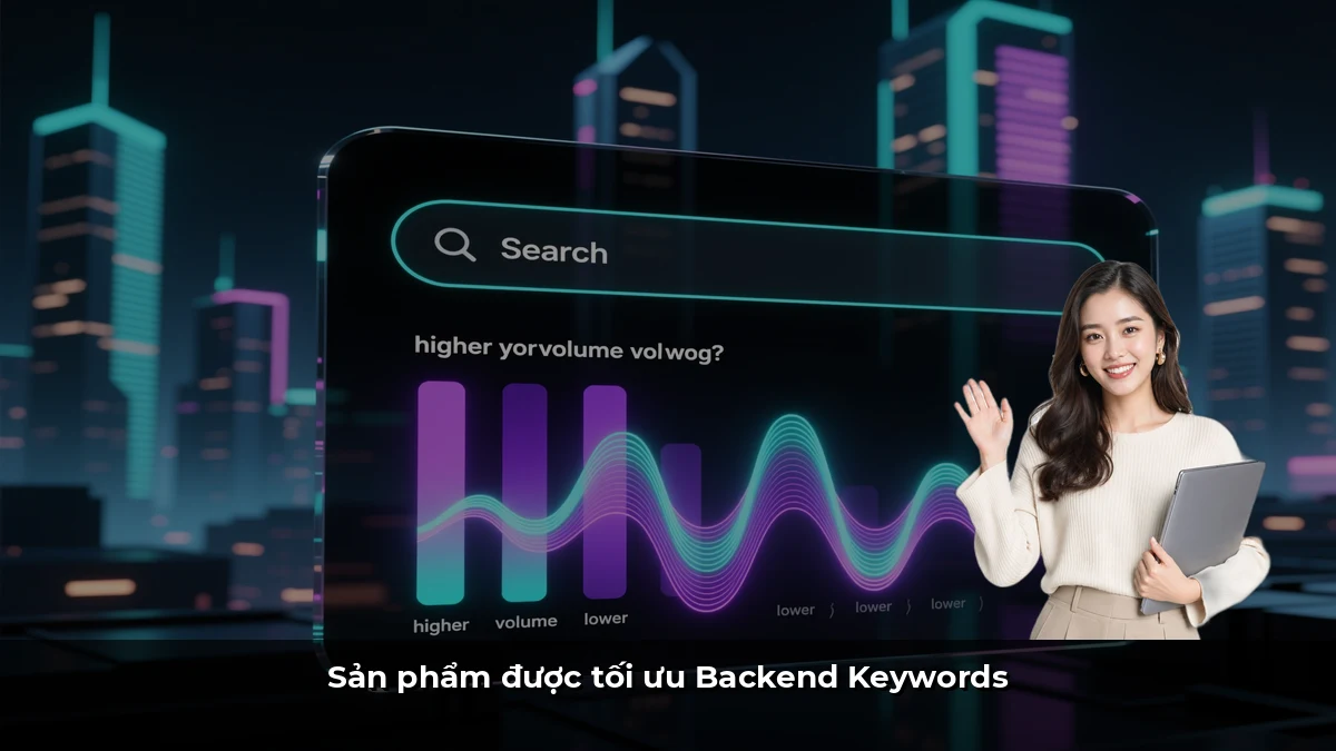 Sản phẩm được tối ưu Backend Keywords