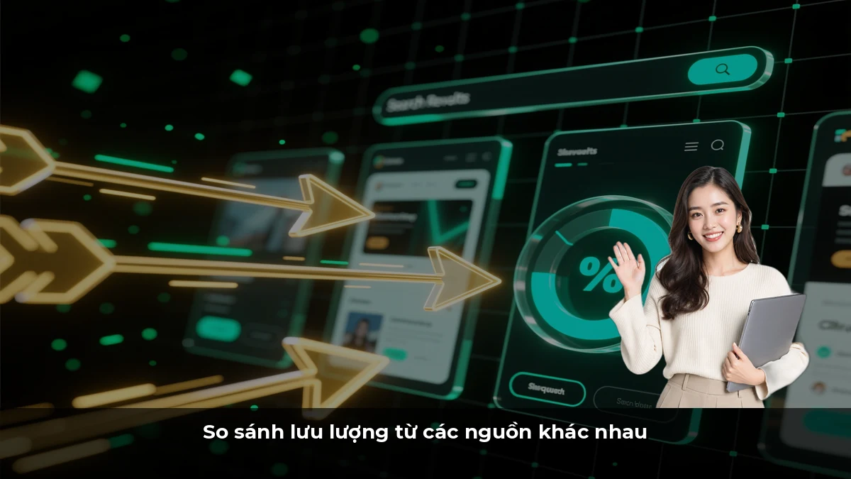 So sánh lưu lượng từ các nguồn khác nhau