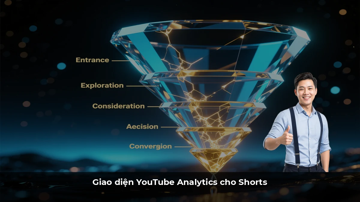 Giao diện YouTube Analytics cho Shorts