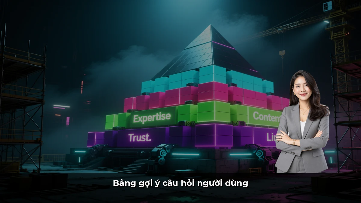 Bảng gợi ý câu hỏi người dùng