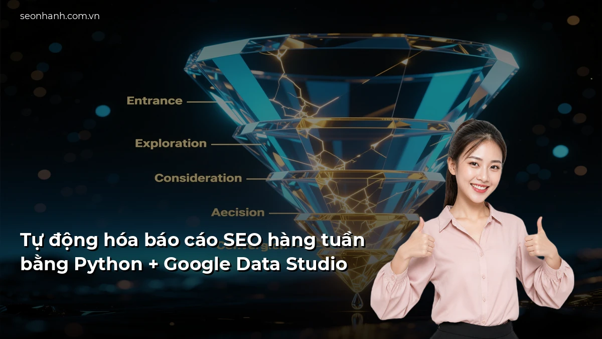 Tự động hóa báo cáo SEO hàng tuần bằng Python + Google Data Studio