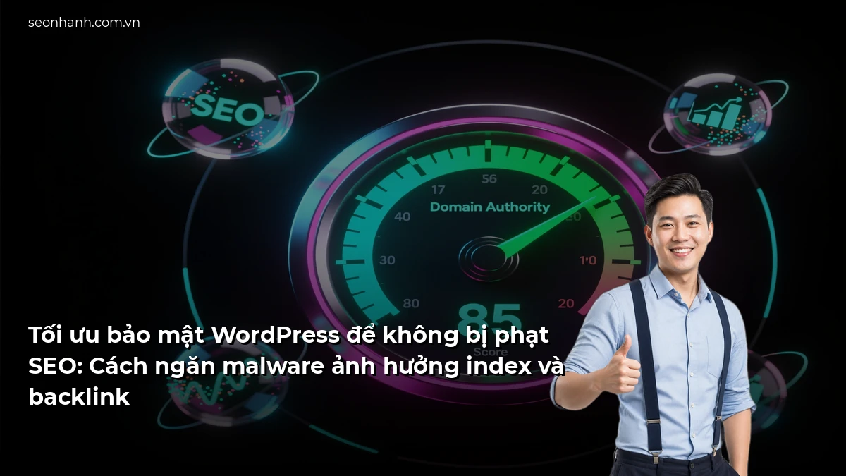 Tối ưu bảo mật WordPress để không bị phạt SEO: Cách ngăn malware ảnh hưởng index và backlink