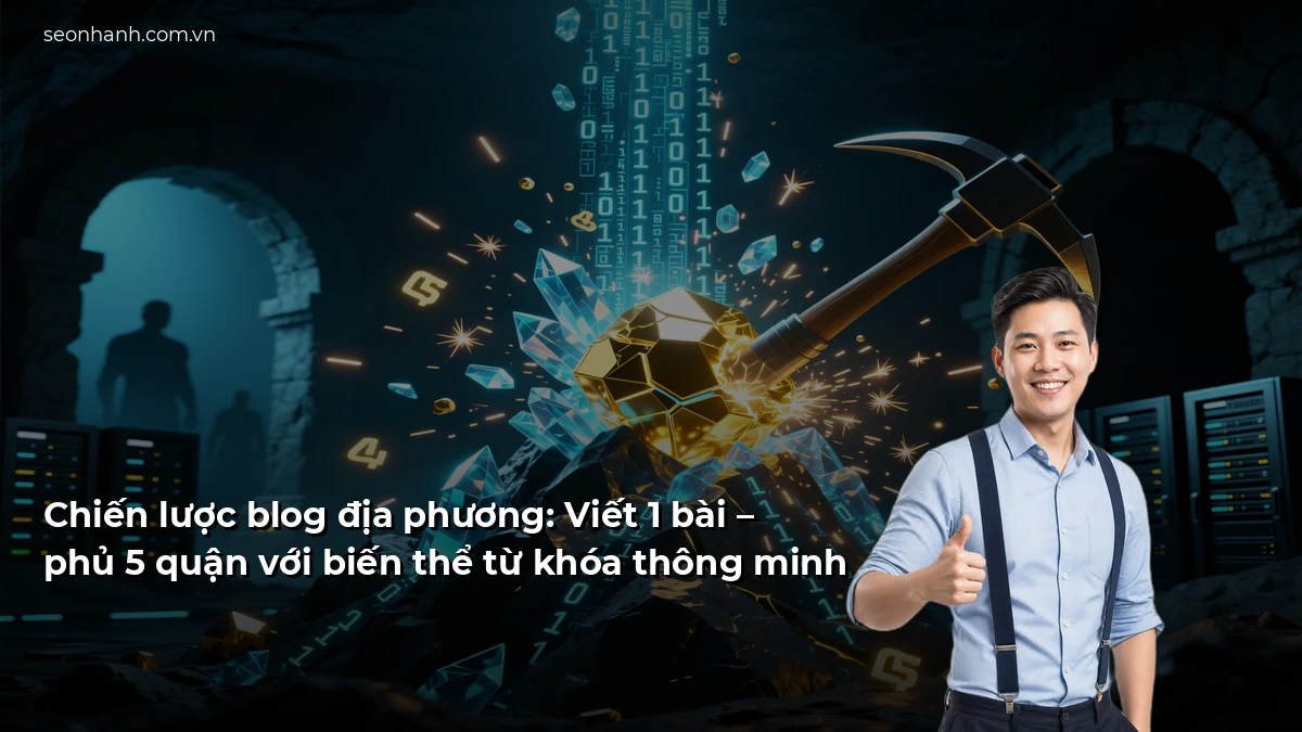 Chiến lược blog địa phương: Viết 1 bài – phủ 5 quận với biến thể từ khóa thông minh