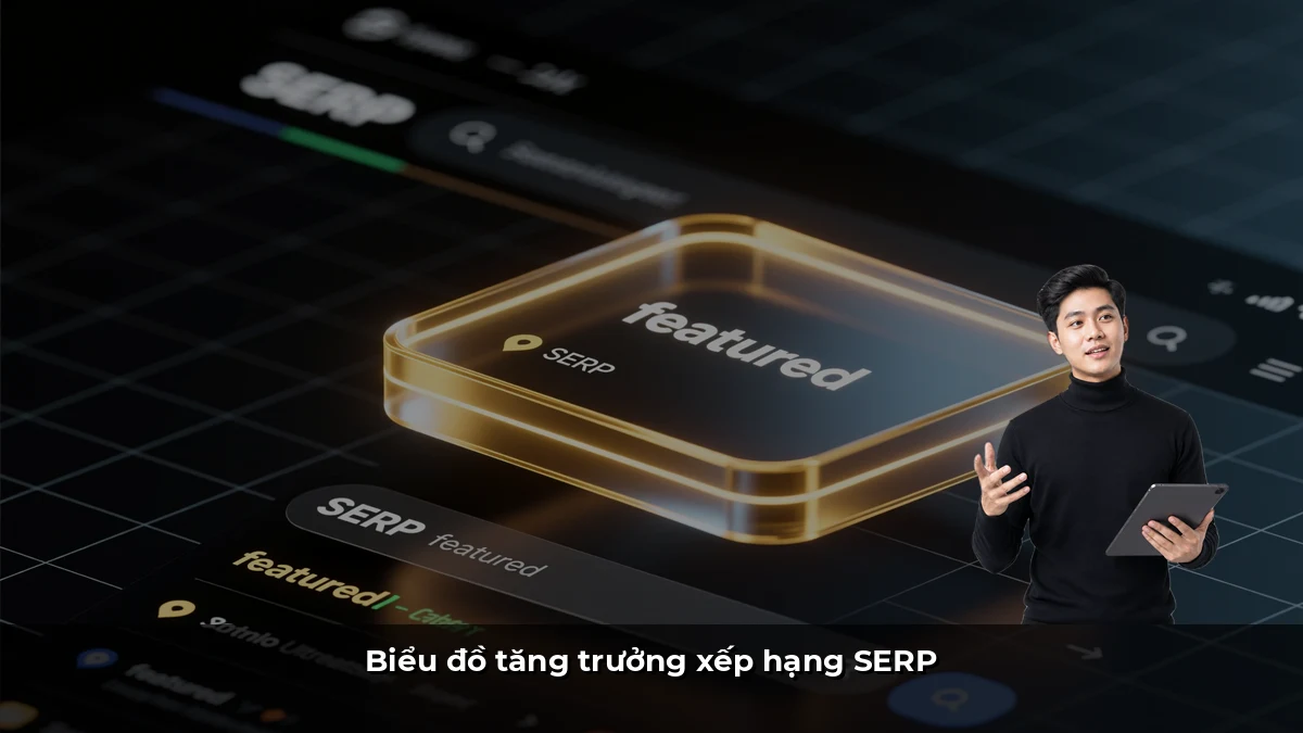 Biểu đồ tăng trưởng xếp hạng SERP