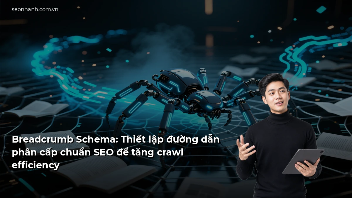 Breadcrumb Schema: Thiết lập đường dẫn phân cấp chuẩn SEO để tăng crawl efficiency