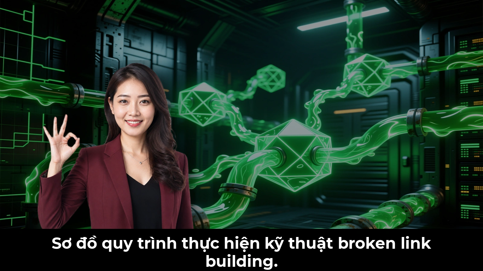 Sơ đồ quy trình thực hiện kỹ thuật broken link building.