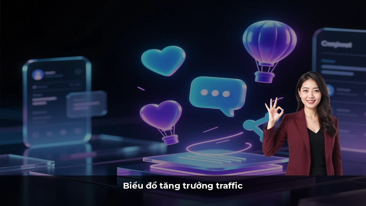 Biểu đồ tăng trưởng traffic