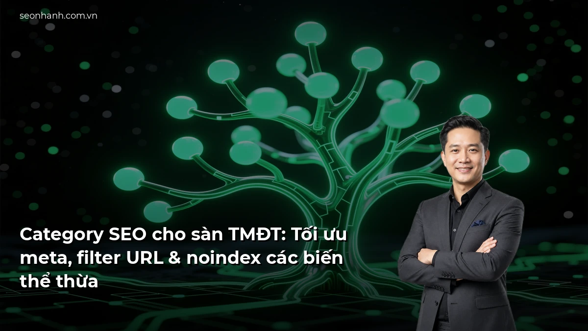 Category SEO cho sàn TMĐT: Tối ưu meta, filter URL & noindex các biến thể thừa