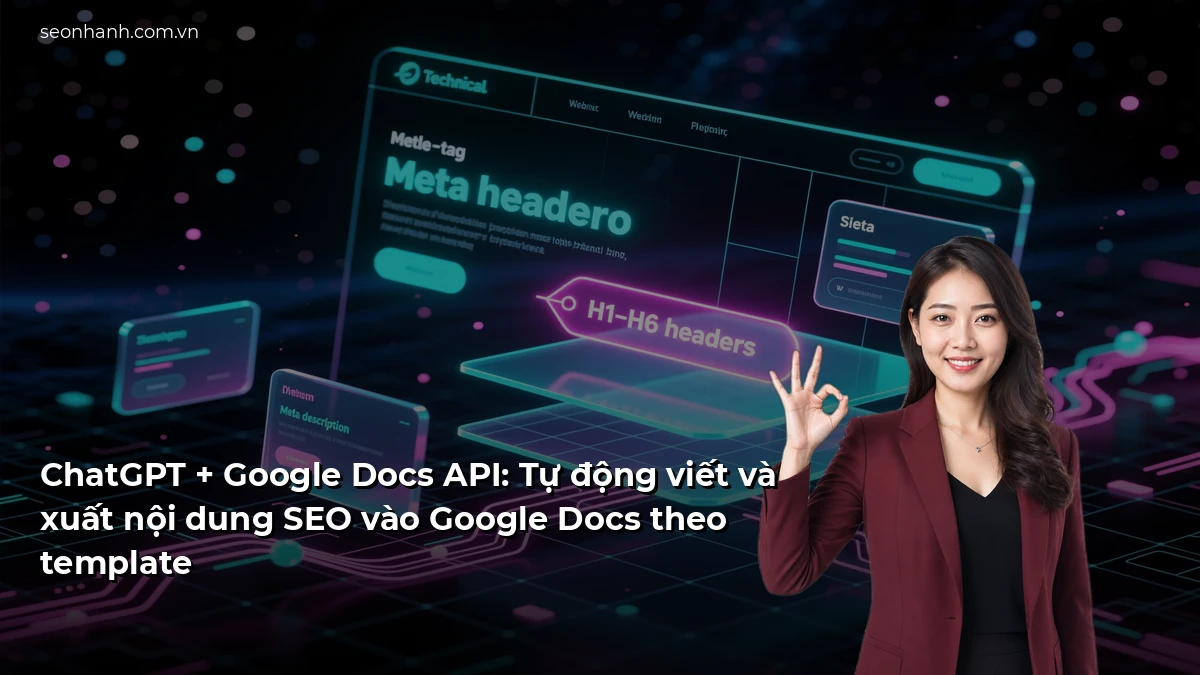 ChatGPT + Google Docs API: Tự động viết và xuất nội dung SEO vào Google Docs theo template