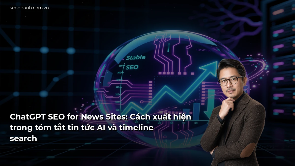 ChatGPT SEO for News Sites: Cách xuất hiện trong tóm tắt tin tức AI và timeline search