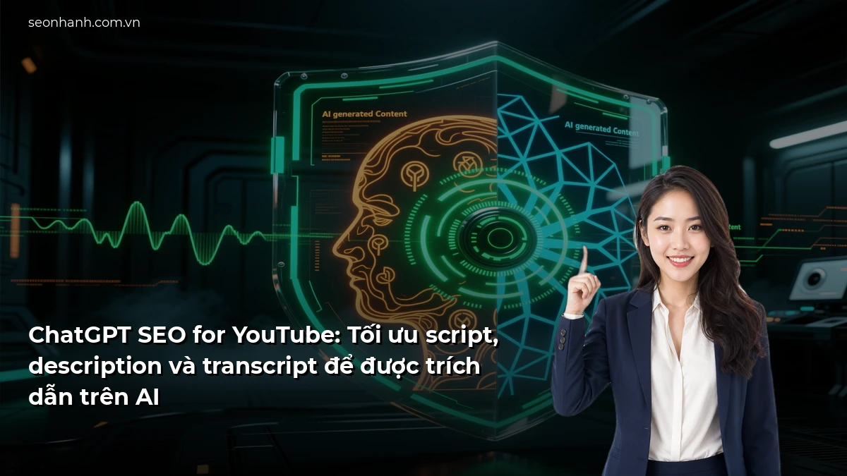 ChatGPT SEO for YouTube: Tối ưu script, description và transcript để được trích dẫn trên AI