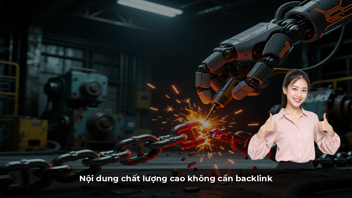 Nội dung chất lượng cao không cần backlink