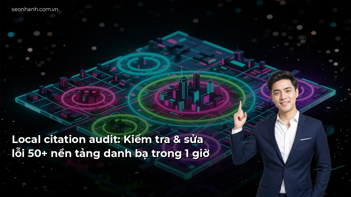Local citation audit: Kiểm tra & sửa lỗi 50+ nền tảng danh bạ trong 1 giờ