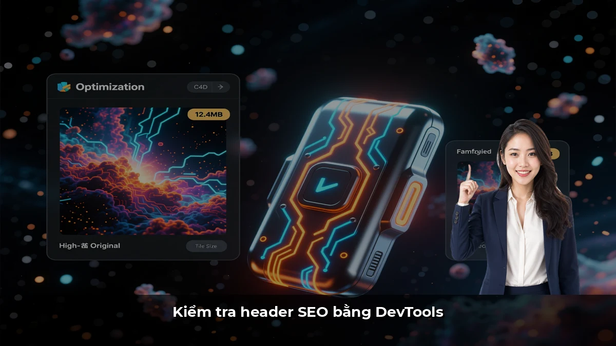 Kiểm tra header SEO bằng DevTools