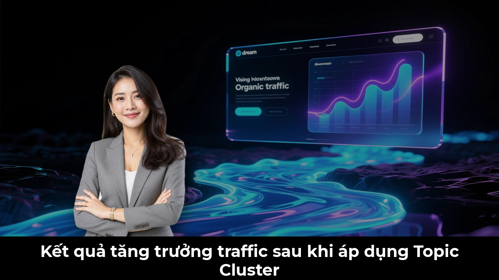 Kết quả tăng trưởng traffic sau khi áp dụng Topic Cluster