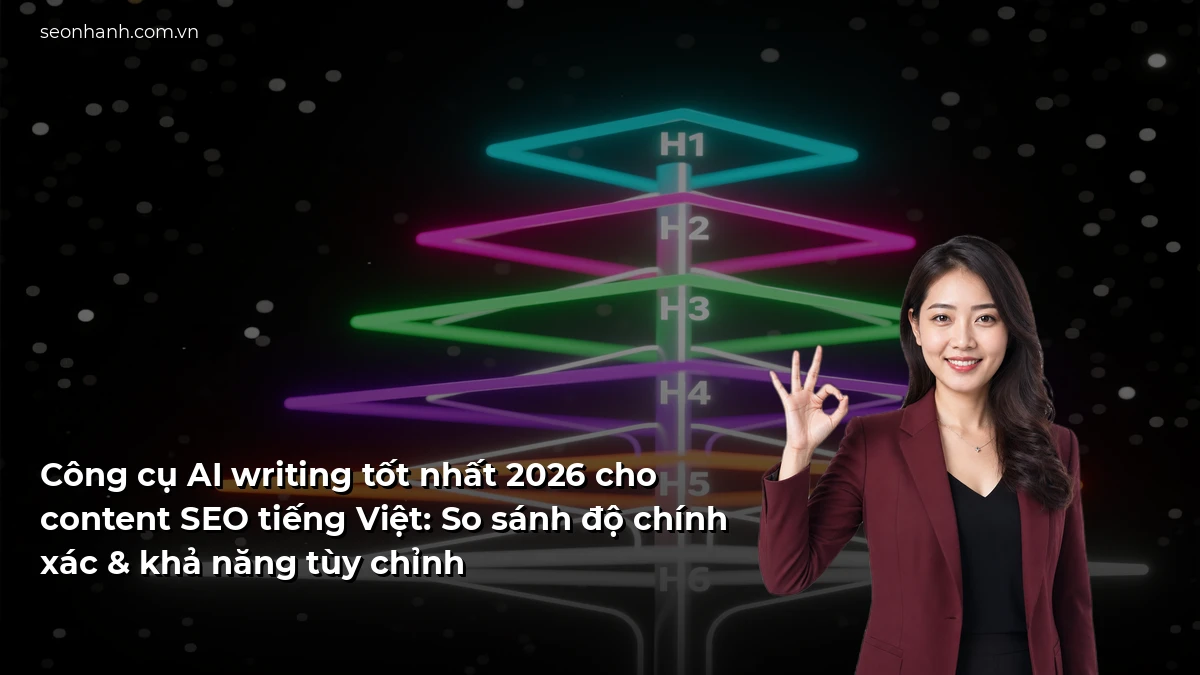 Công cụ AI writing tốt nhất 2026 cho content SEO tiếng Việt: So sánh độ chính xác & khả năng tùy chỉnh
