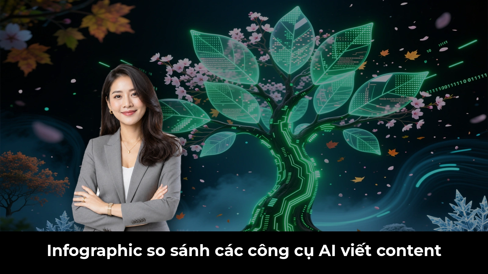 Infographic so sánh các công cụ AI viết content