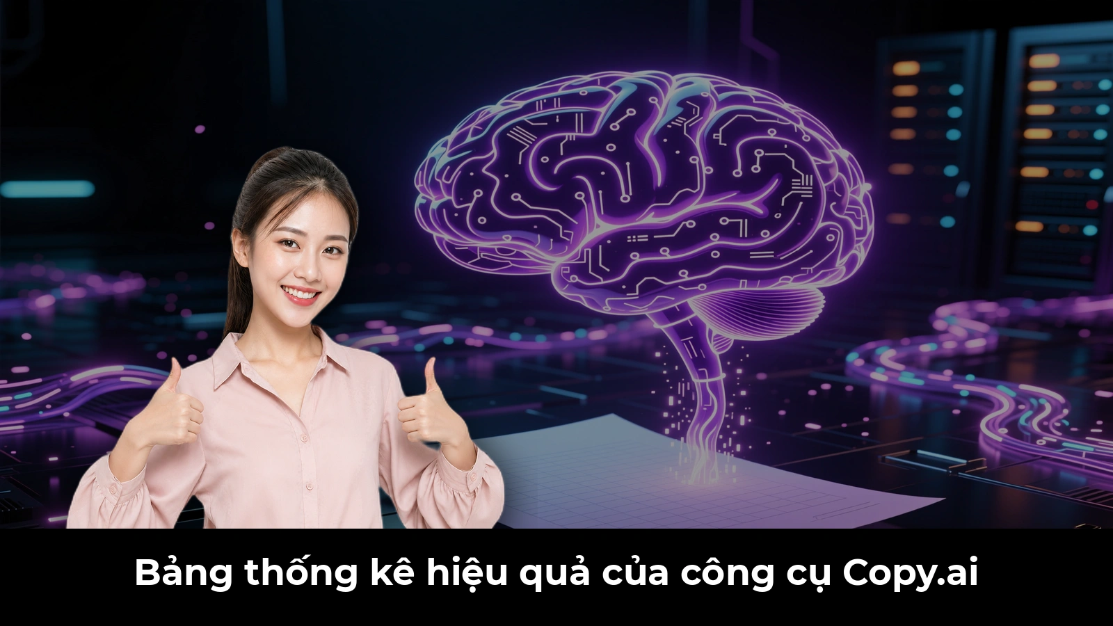 Bảng thống kê hiệu quả của công cụ Copy.ai