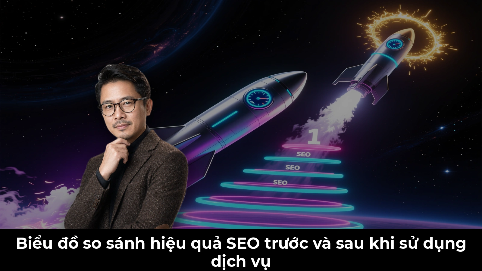 Biểu đồ so sánh hiệu quả SEO trước và sau khi sử dụng dịch vụ