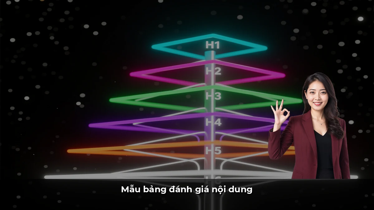 Mẫu bảng đánh giá nội dung