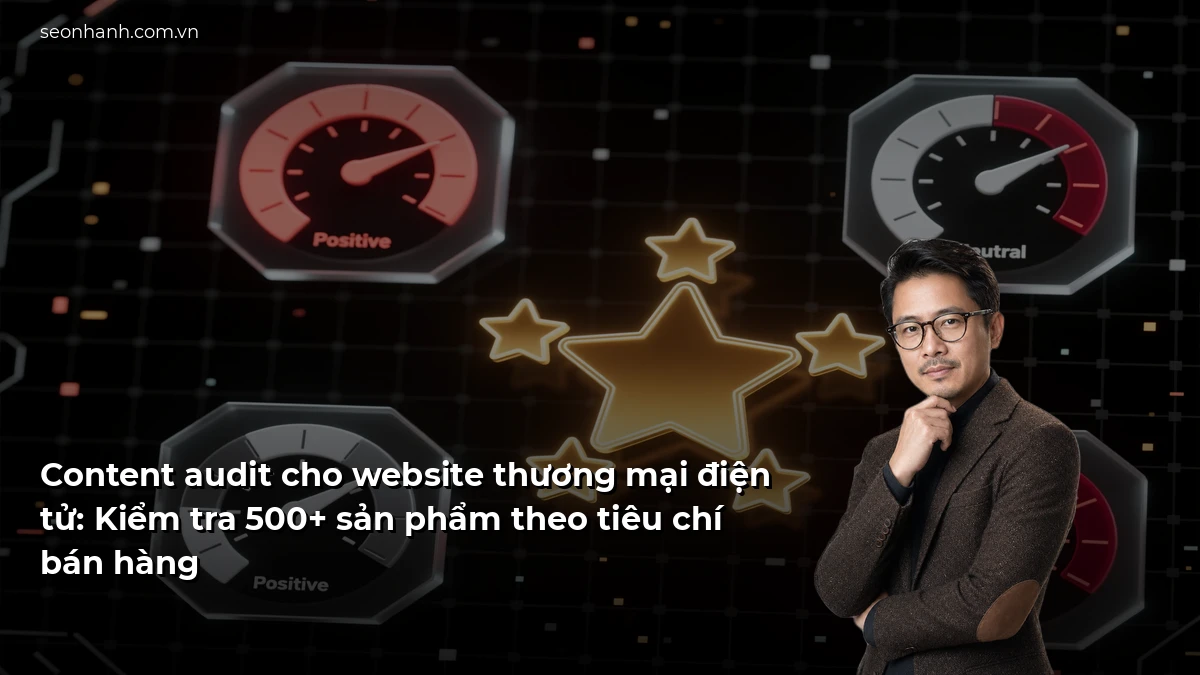 Content audit cho website thương mại điện tử: Kiểm tra 500+ sản phẩm theo tiêu chí bán hàng