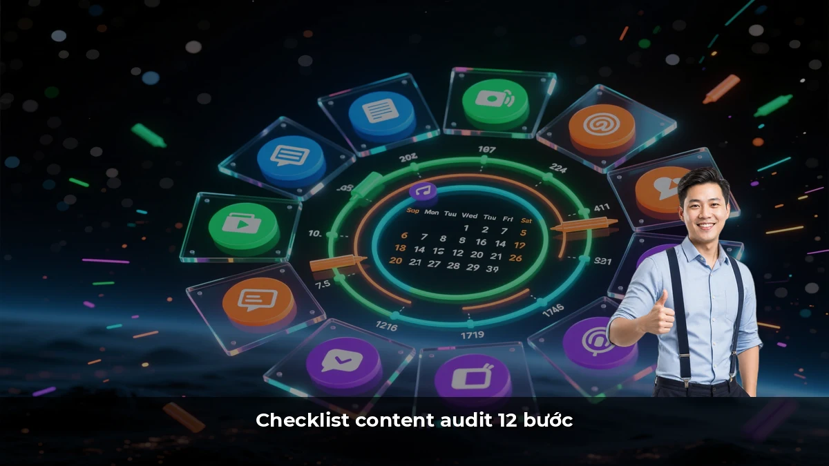 Checklist content audit 12 bước