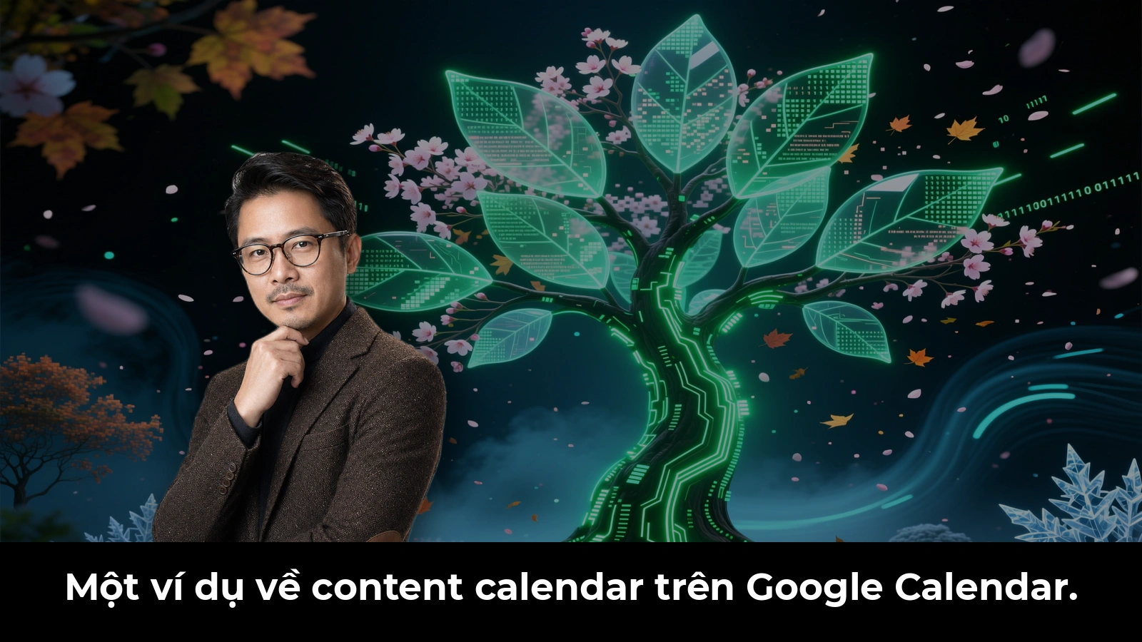 Một ví dụ về content calendar trên Google Calendar.