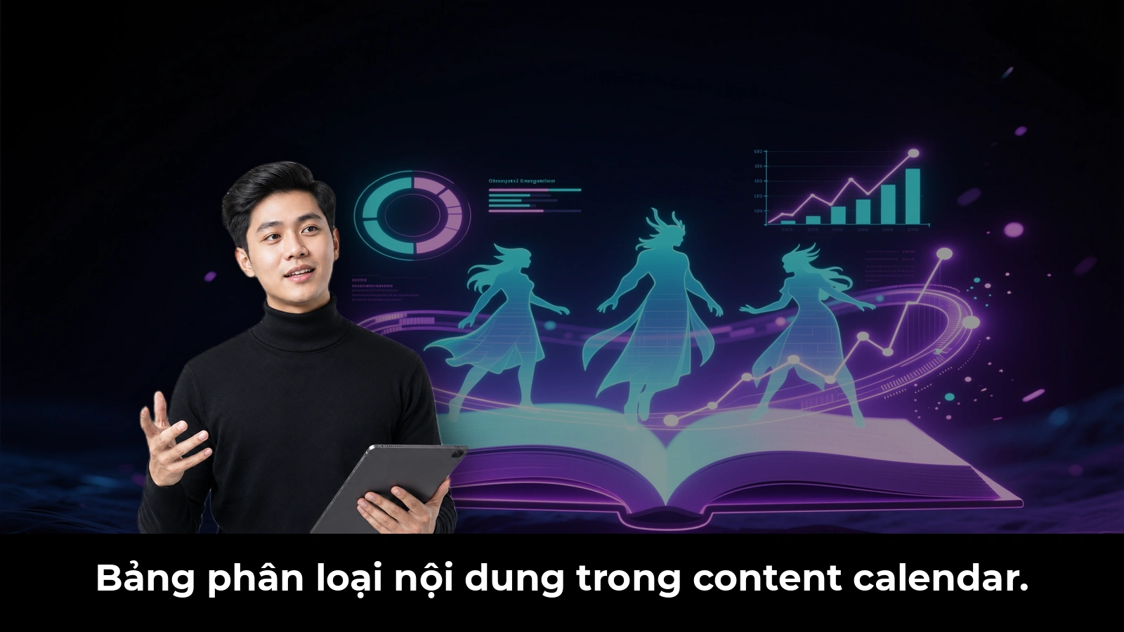 Bảng phân loại nội dung trong content calendar.