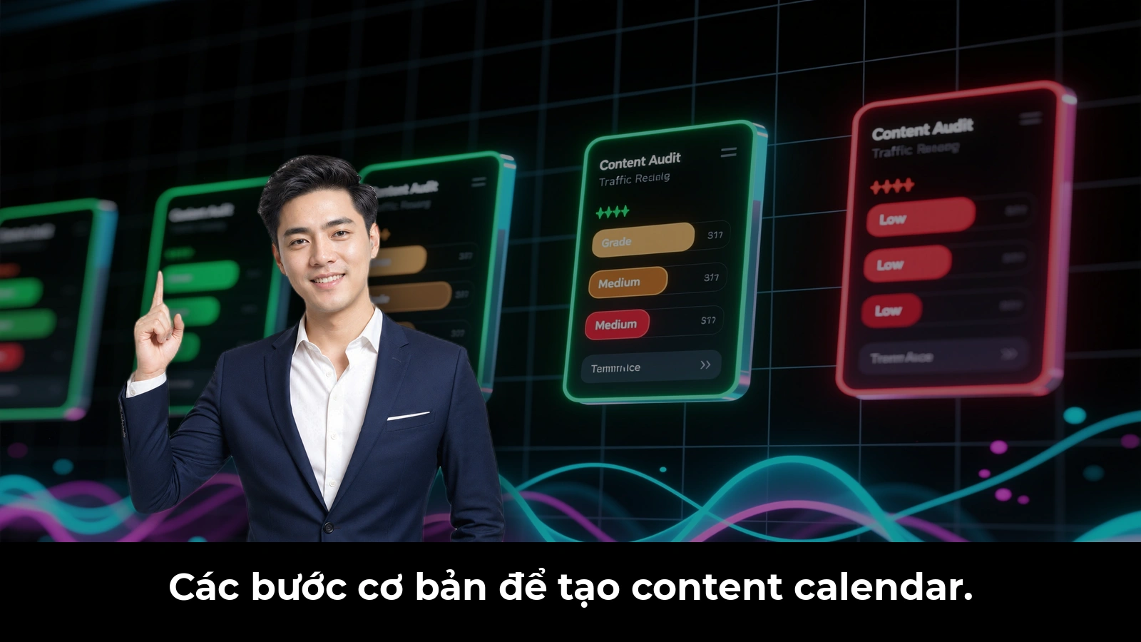 Các bước cơ bản để tạo content calendar.