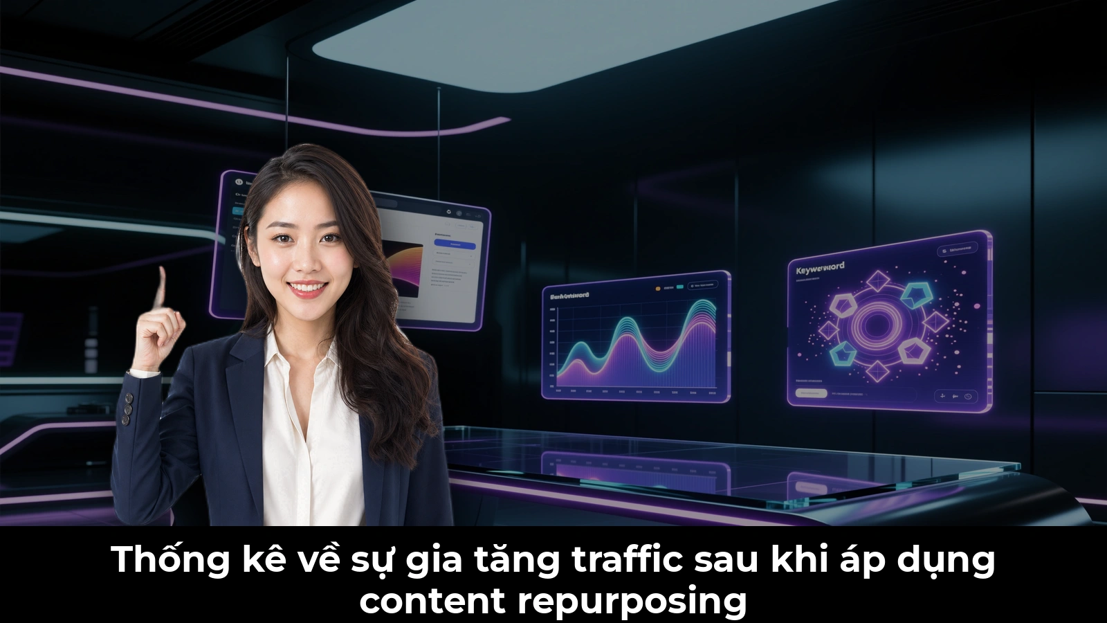 Thống kê về sự gia tăng traffic sau khi áp dụng content repurposing