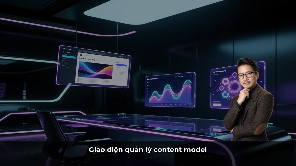 Giao diện quản lý content model