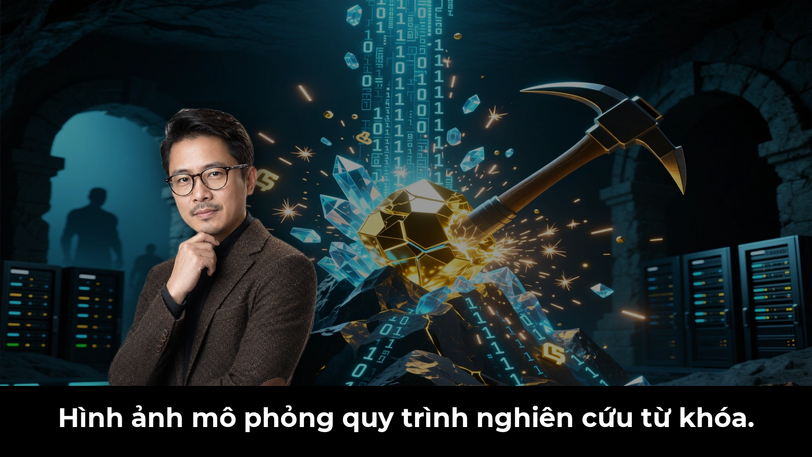 Hình ảnh mô phỏng quy trình nghiên cứu từ khóa.