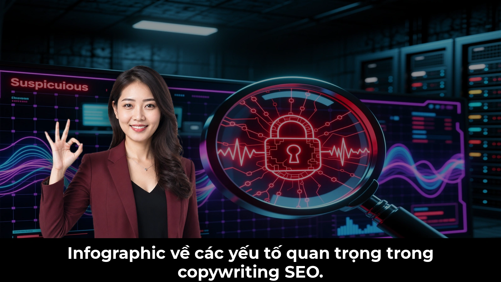 Infographic về các yếu tố quan trọng trong copywriting SEO.