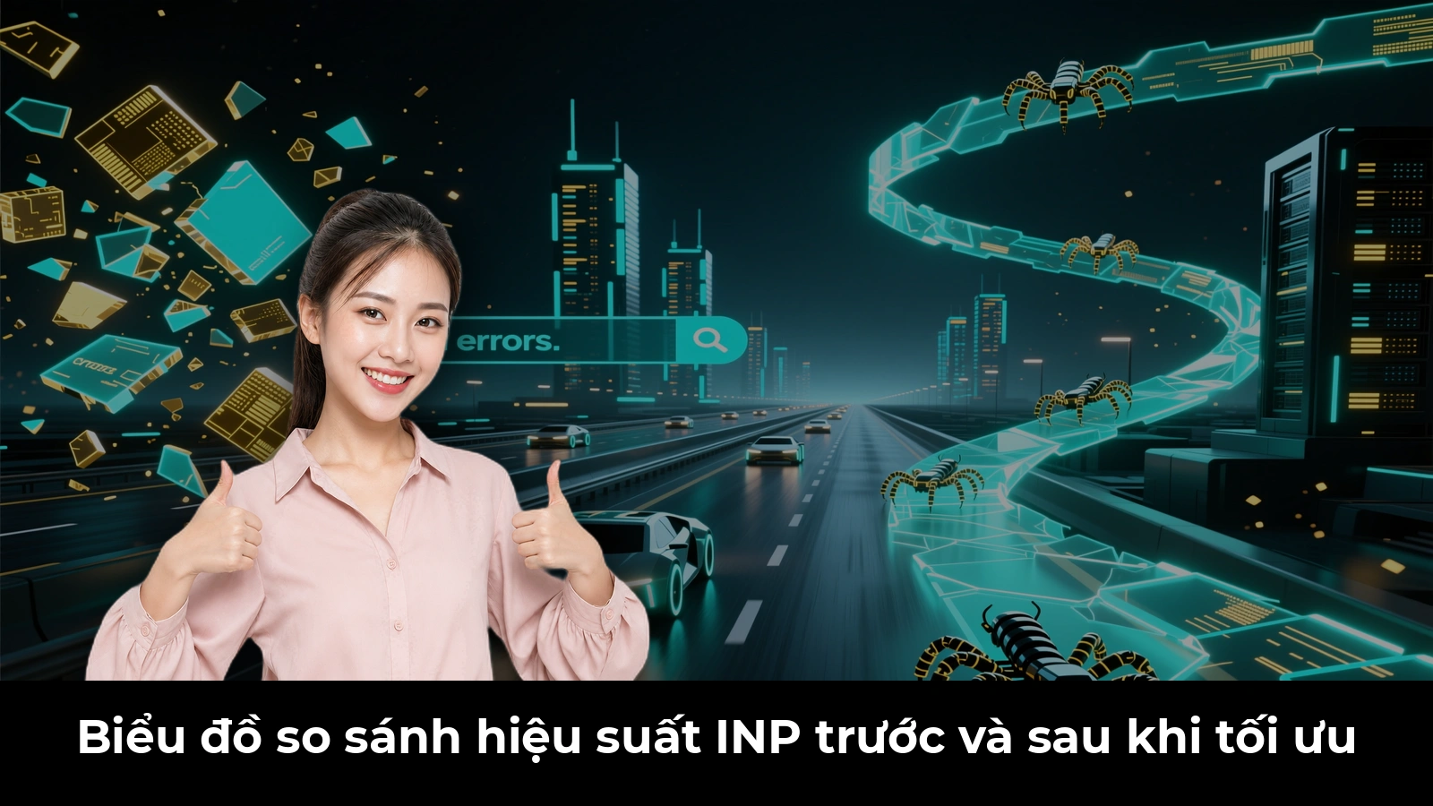 Biểu đồ so sánh hiệu suất INP trước và sau khi tối ưu